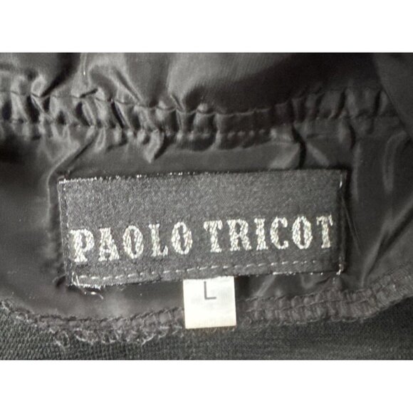 Paolo Tricot Dress, black, size Large, sheer sleeves, Wednesday Adams, witch - Picture 13 of 15